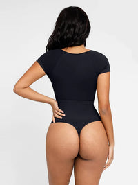 Seamless bodysuit with extra strong bust support