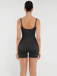 Figure-shaping jumpsuit with bust support and butt lift
