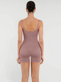 Figure-shaping jumpsuit with bust support and butt lift