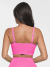 Seamless bralette with round neckline and smooth back