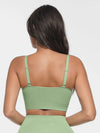 Seamless bralette with round neckline and smooth back