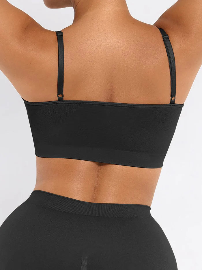 Seamless shaping bra with support