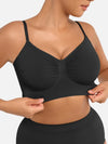 Seamless shaping bra with support