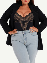 Lace bodysuit with shaping effect – versatile design