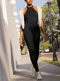 Shaping jumpsuit with open back
