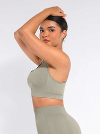 Racerback sculpt bra – removable cups