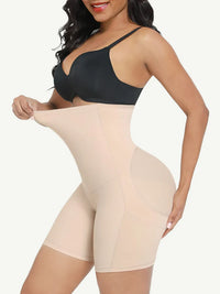 Shaping waist shorts with butt lift and support