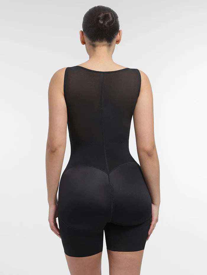 U-shaped full body shapewear with bust support and butt lift