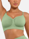 Seamless shaping bra with support