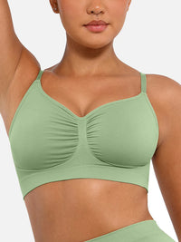 Seamless shaping bra with support