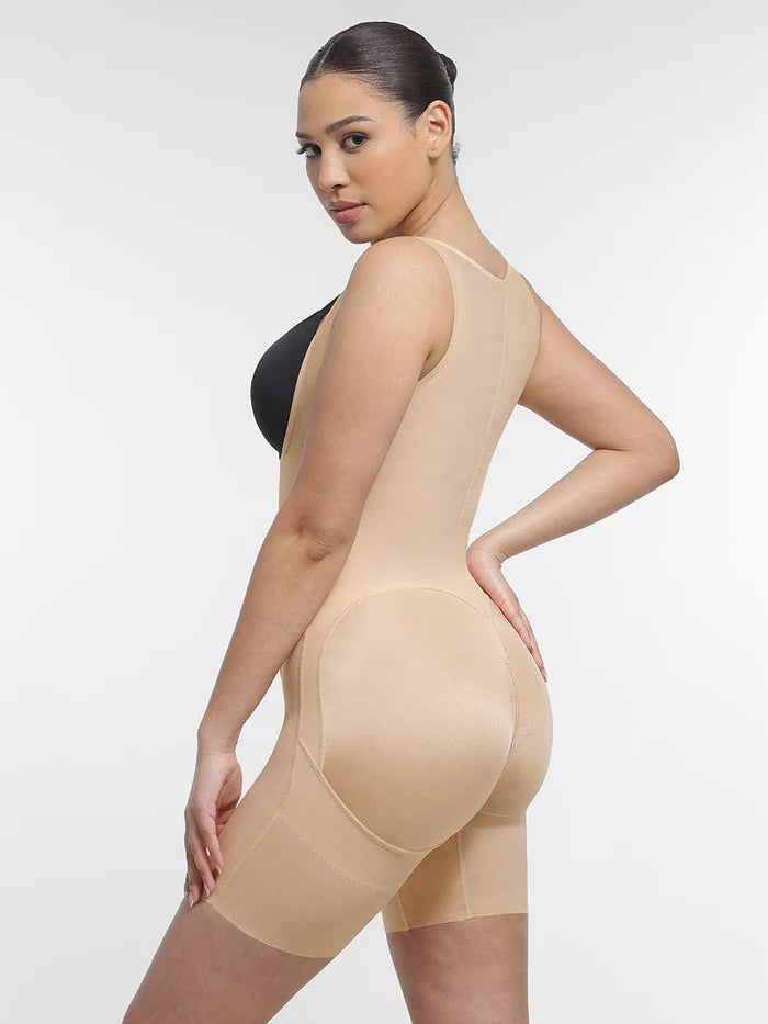 U-shaped full body shapewear with bust support and butt lift