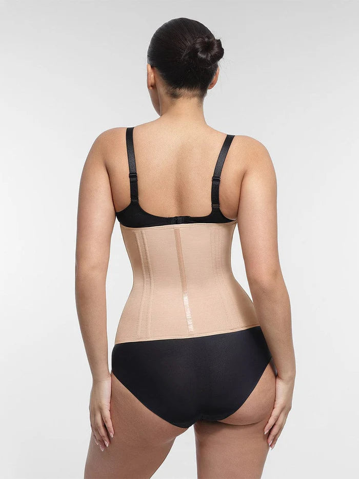 Waist trainer with high compression and tummy control