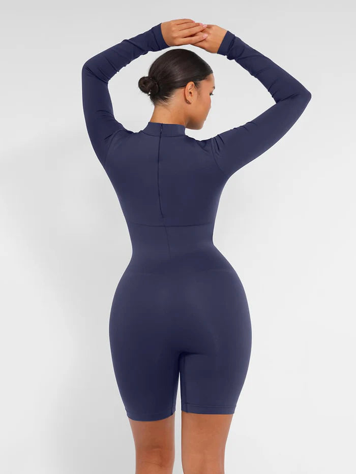 Shaping jumpsuit with bust support and high comfort