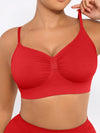 Seamless shaping bra with support