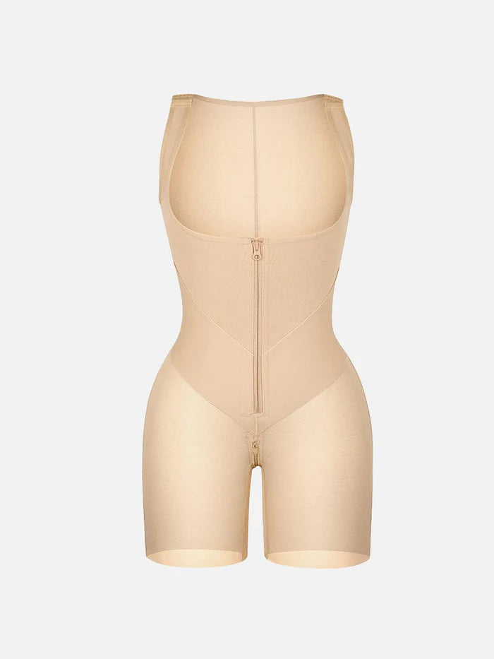 U-shaped full body shapewear with bust support and butt lift
