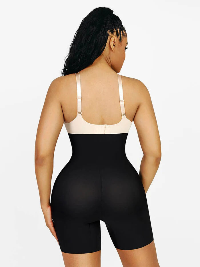 Waist & butt shaper with high waist and removable pads
