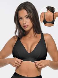 Comfortable V-neck modal bralette with pads