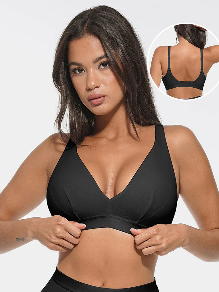 Comfortable V-neck modal bralette with pads