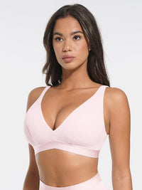 Comfortable V-neck modal bralette with pads
