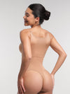 Seamless shaping thong