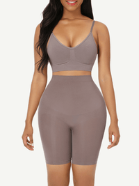 High-waisted shorts butt lifter + waist slimming
