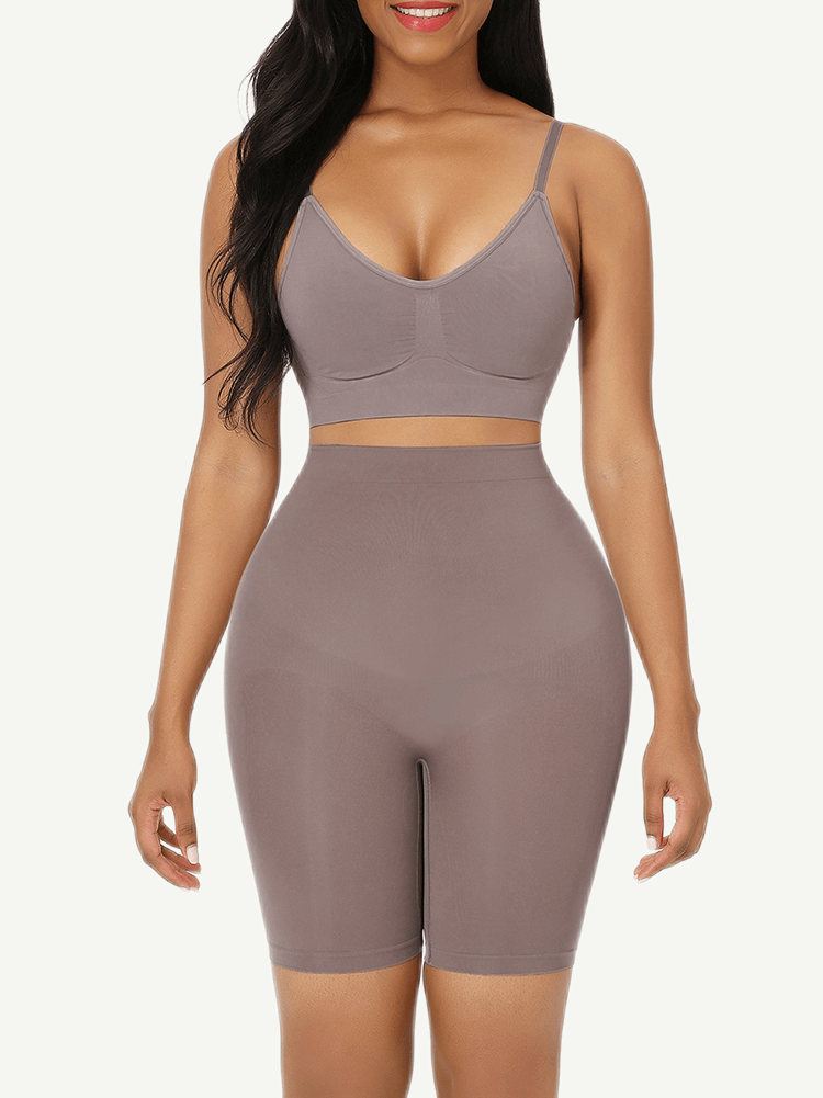 High-waisted shorts butt lifter + waist slimming