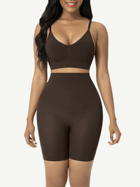 High-waisted shorts butt lifter + waist slimming