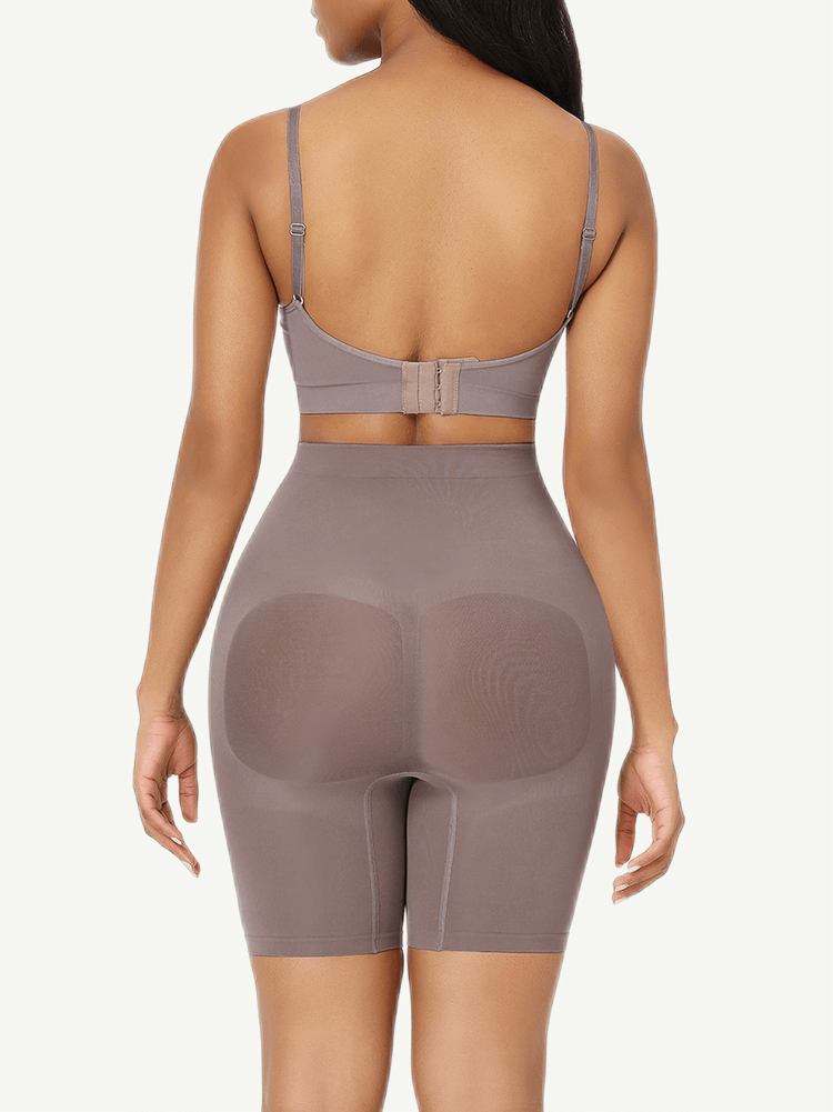 High-waisted shorts butt lifter + waist slimming