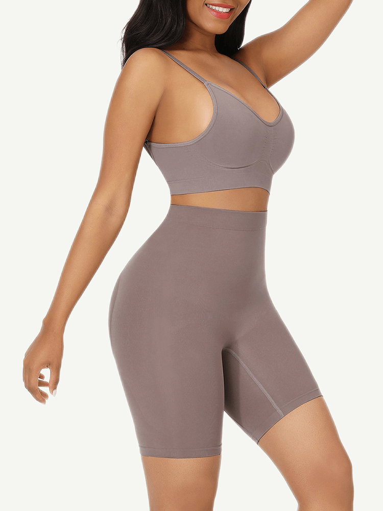 High-waisted shorts butt lifter + waist slimming