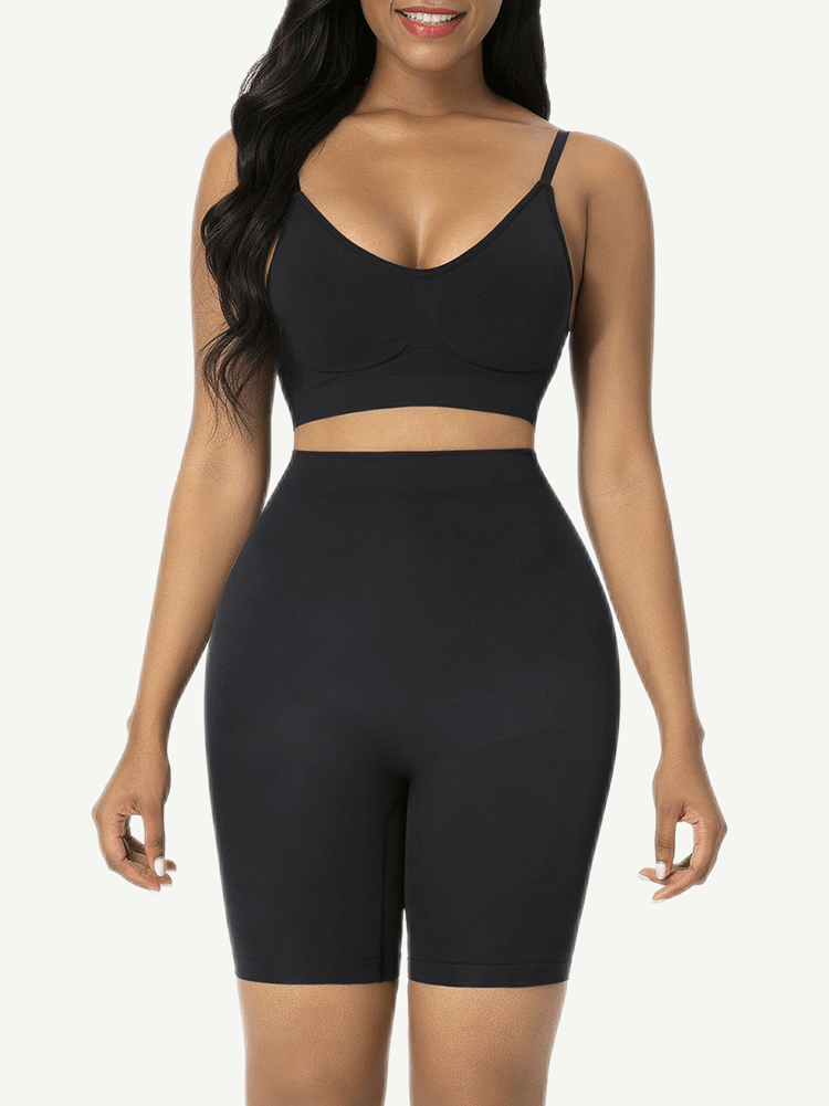 High-waisted shorts butt lifter + waist slimming