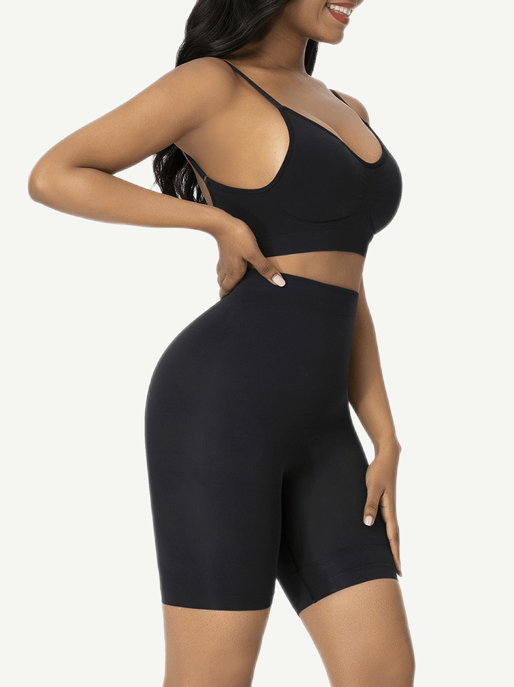 High-waisted shorts butt lifter + waist slimming