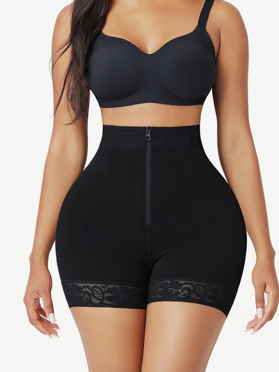 Sculpting shaping shorts – zipper closure