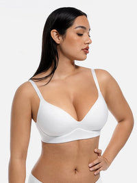 Comfortable wireless push-up bra