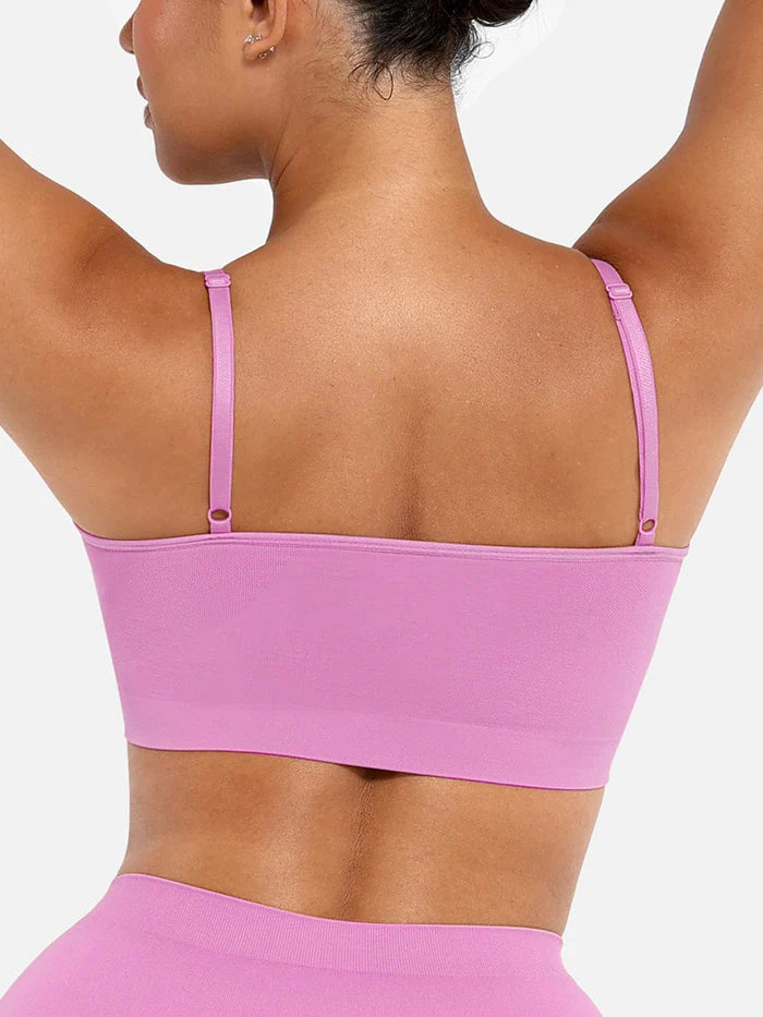 Seamless shaping bra with support