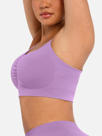 Seamless shaping bra with support