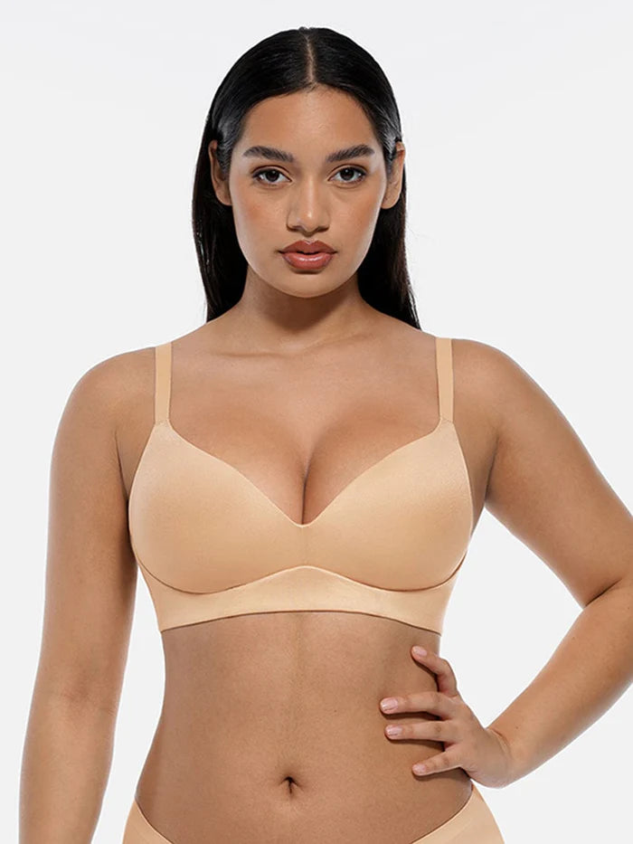 Comfortable wireless push-up bra