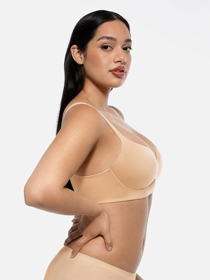 Comfortable wireless push-up bra