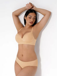 Comfortable wireless push-up bra